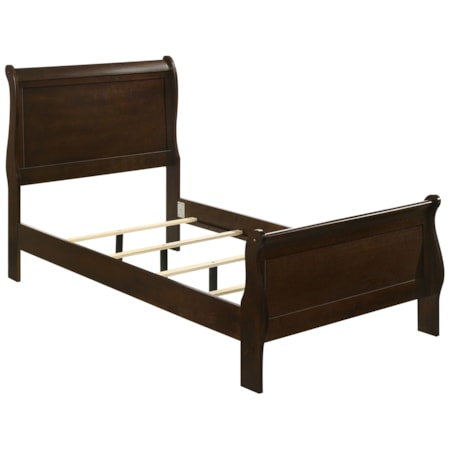 Wood Twin Sleigh Bed