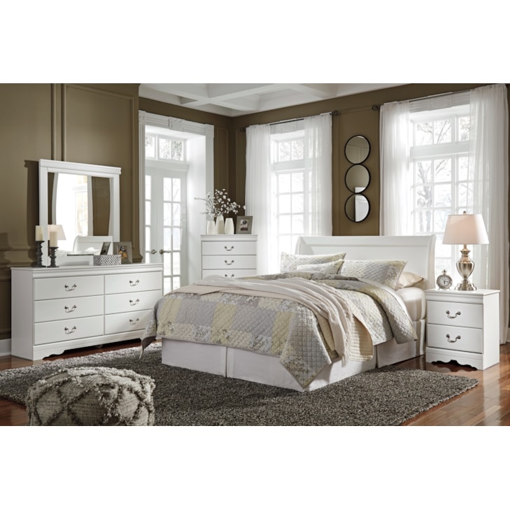signature design by ashley anarasia dresser Signature Design by Ashley Anarasia White Dresser and Mirror
