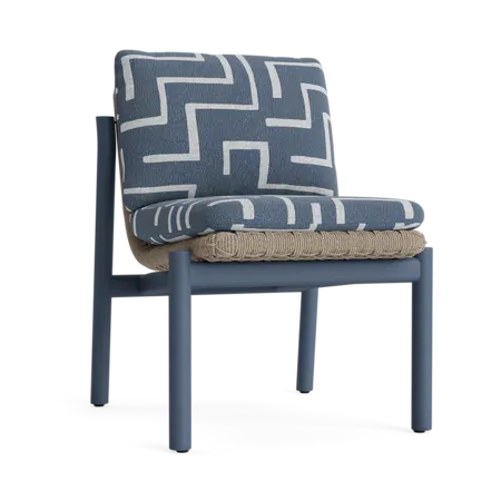 Modern Cushioned Woven Dining Side Chair