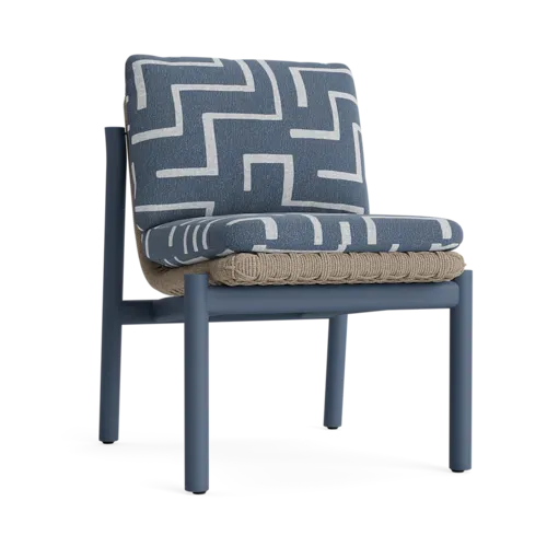 Oliver Modern Cushioned Woven Dining Side Chair