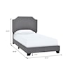 Accentrics Home Fashion Beds Twin Upholstered Bed