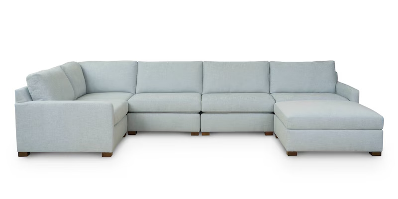 Colby Thin Track Arm U-Shaped Sectional