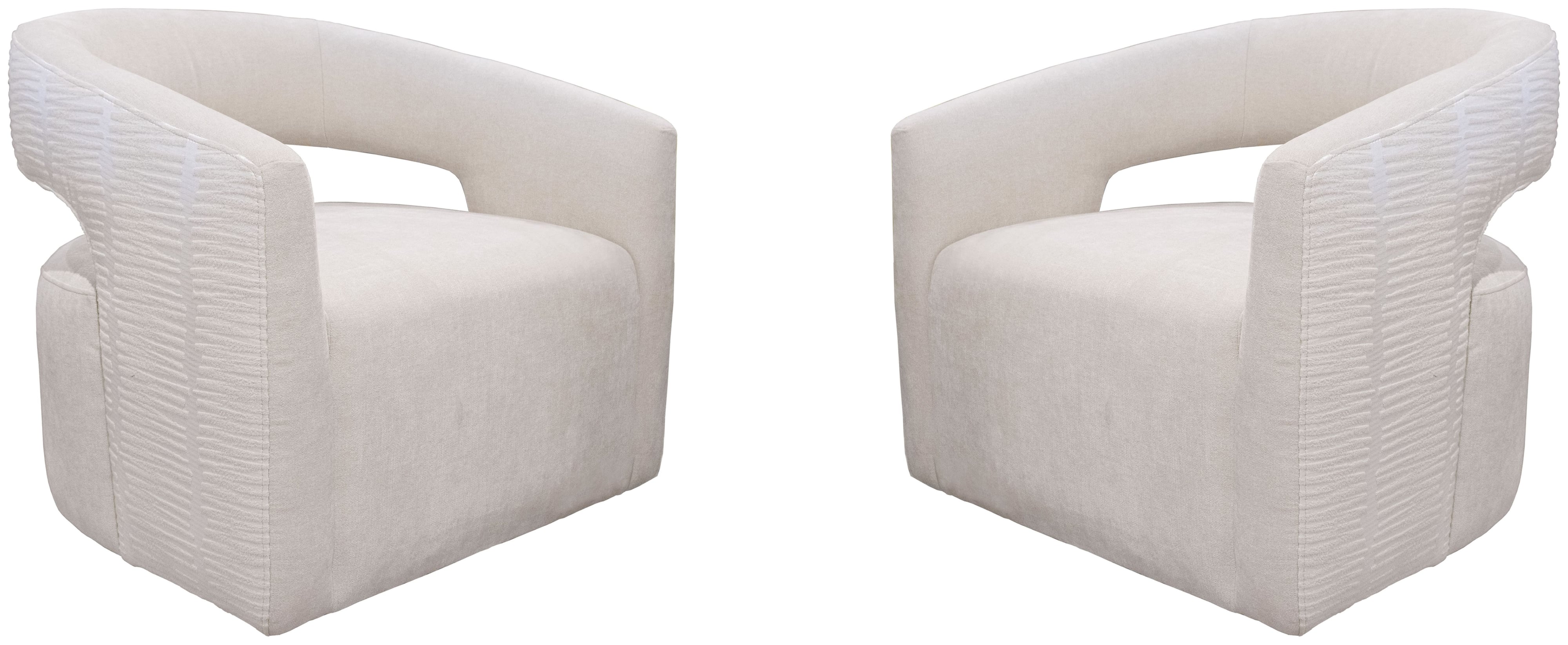 Parker Living Orbit - Elise Natural Open Back Accent Chair