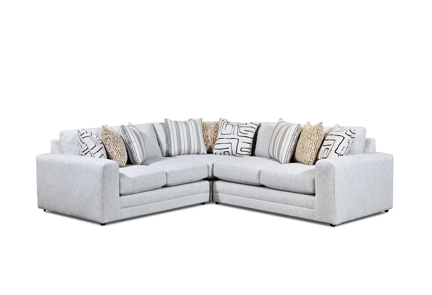 7000 DURANGO PEWTER Sectional by Fusion Furniture at Wilson's Furniture
