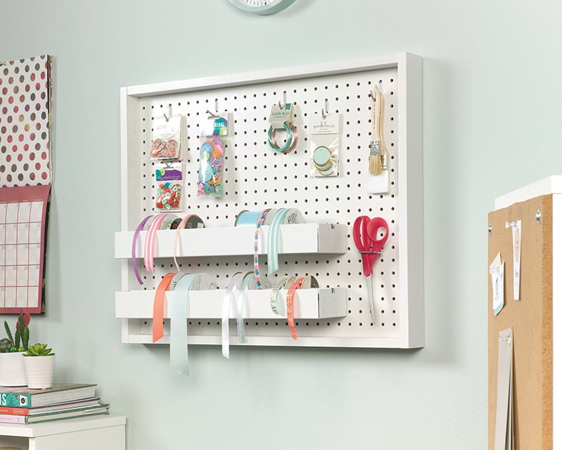 Sauder Craft Pro Series Wall Mounted Pegboard