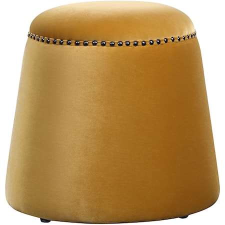 Gumdrop Mustard Ottoman