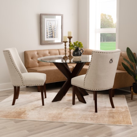 Adler 4-Piece Upholstered Dining Set