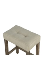 Furniture of America Adelaide Transitional 3-Piece Dining Table Set with Tufted Seat Cushion