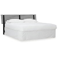 Contemporary King Slat Headboard