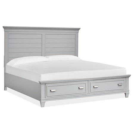 Queen Panel Storage Bed