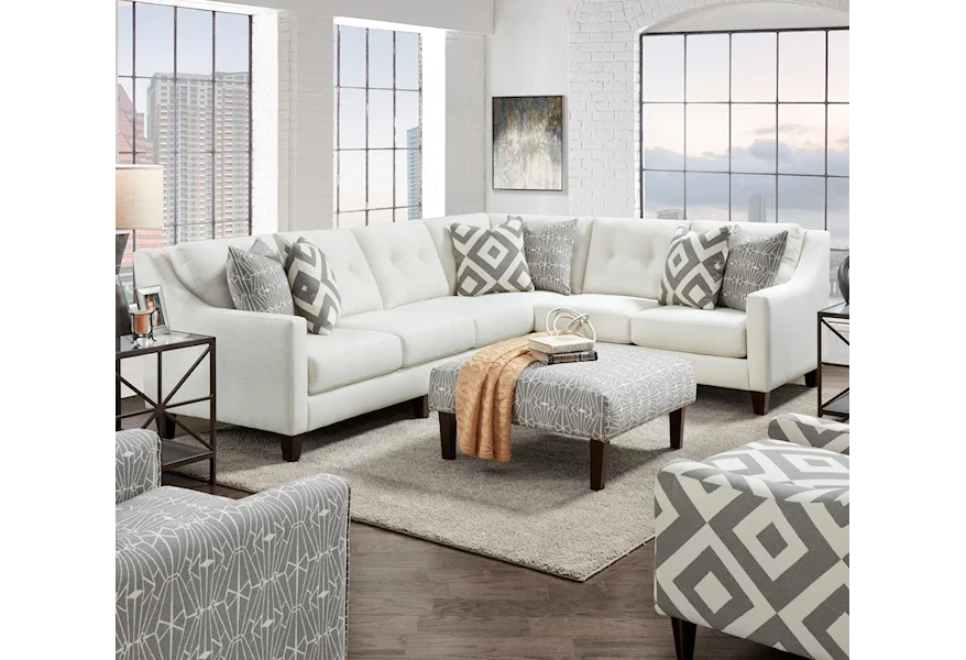 Carla Sectional by Fusion Furniture at Crowley Furniture & Mattress