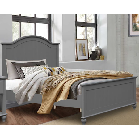 Queen Arched Panel Bed