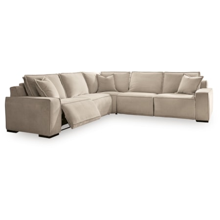 5-piece Power Sectional Reclining Sofa