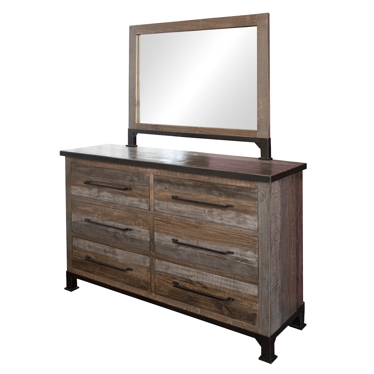 IFD International Furniture Direct 900 Antique Mirror