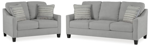 Contemporary 2-Piece Living Room Set