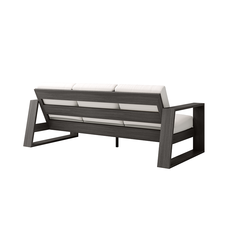 Modern Open-Frame Cushioned Sofa