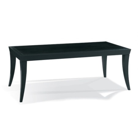 Cocktail Table 19"H With Saber Leg