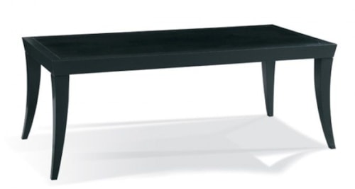 Cocktail Table 19"H With Beveled Top Saber Leg