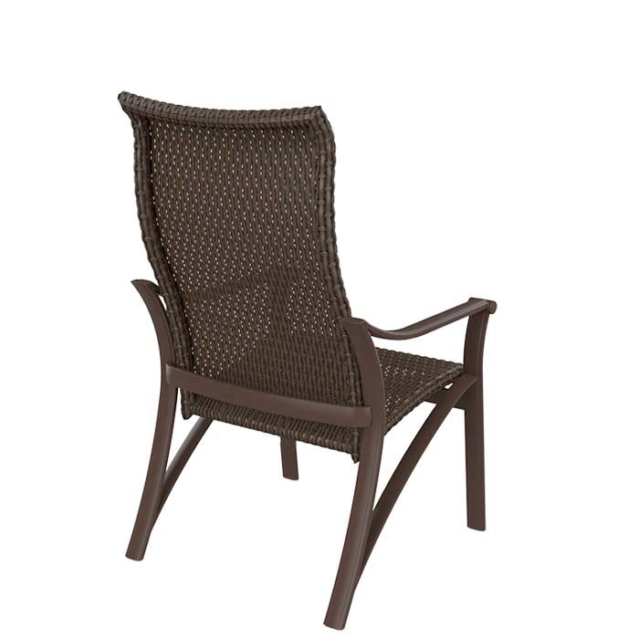 Tropitone Corsica High-Back Woven Dining Chair