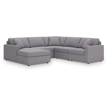 5-Piece Sectional With Chaise