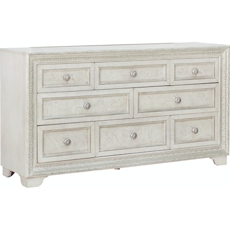 Transitional 8-Drawer Dresser