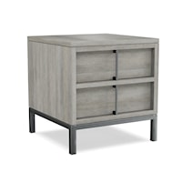 Contemporary 2-Drawer Nightstand