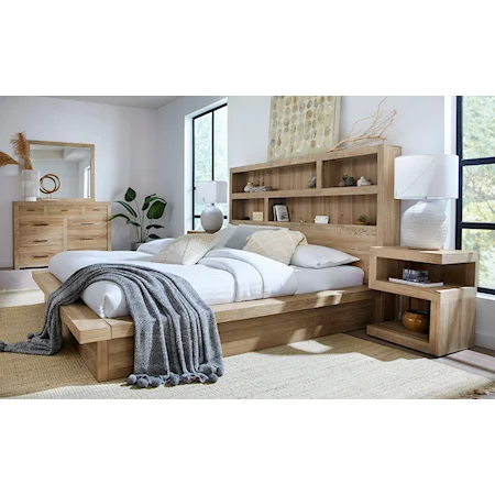 Contemporary 4-Piece Queen Platform Bedroom Set