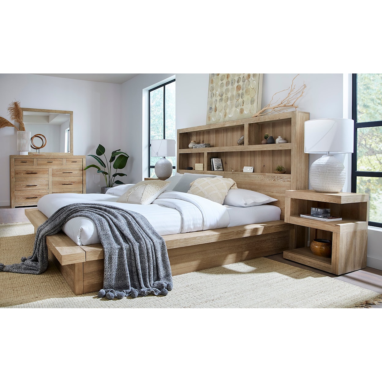 Aspenhome Modern Loft 4-Piece King Bedroom Set