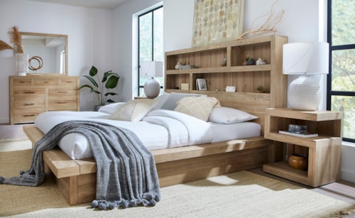 Contemporary 4-Piece Queen Platform Bedroom Set