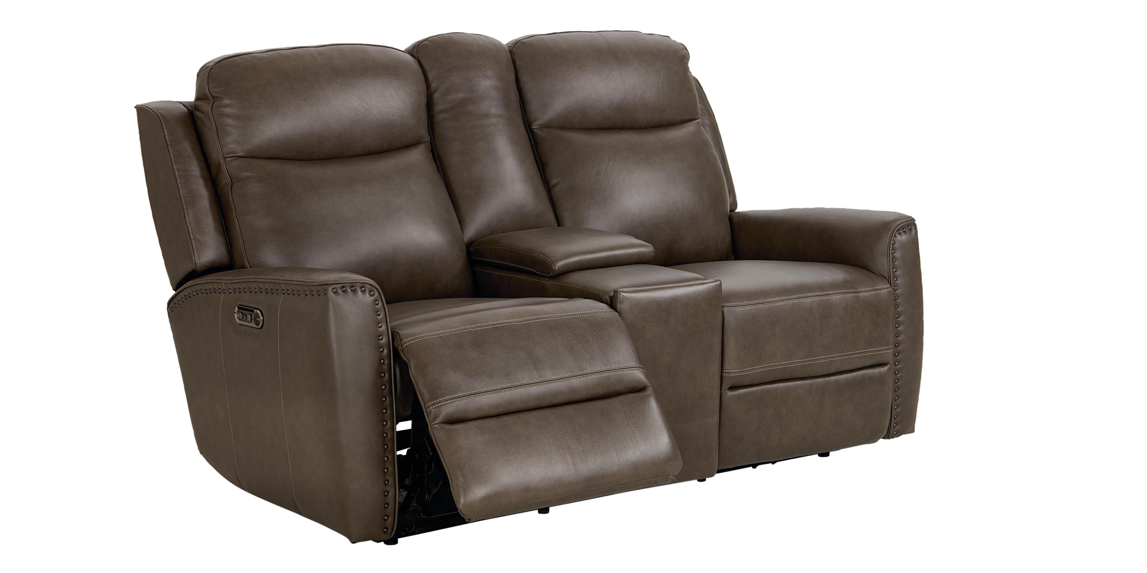 Bassett Club Level - Douglas Reclining Loveseat With Console