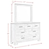 Elements Millers Cove- 6-Drawer Dresser with Mirror