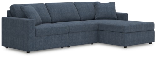 3-Piece Sectional With Chaise