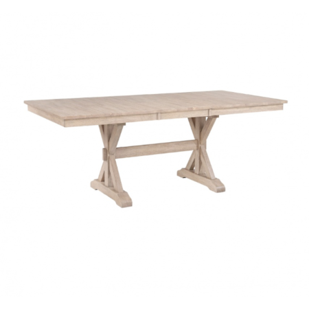 Trestle Dining Table with Butterfly Leaf