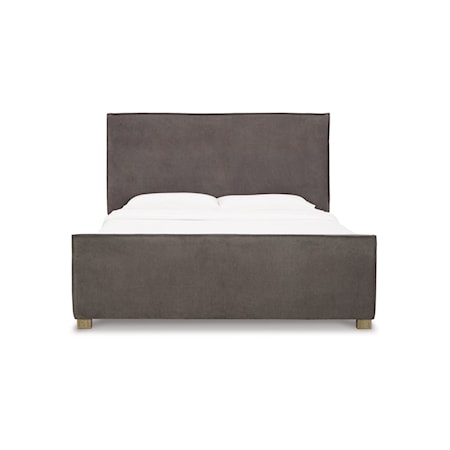 Queen Upholstered Panel Bed