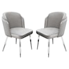 Diamond Sofa Furniture Grace 2-Pack Dining Side Chairs