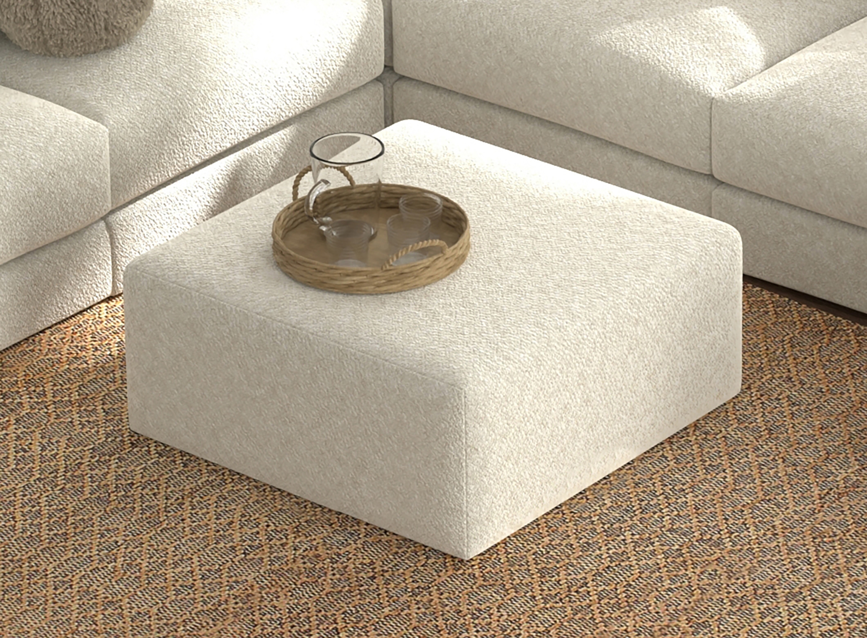 Square Cocktail Ottoman