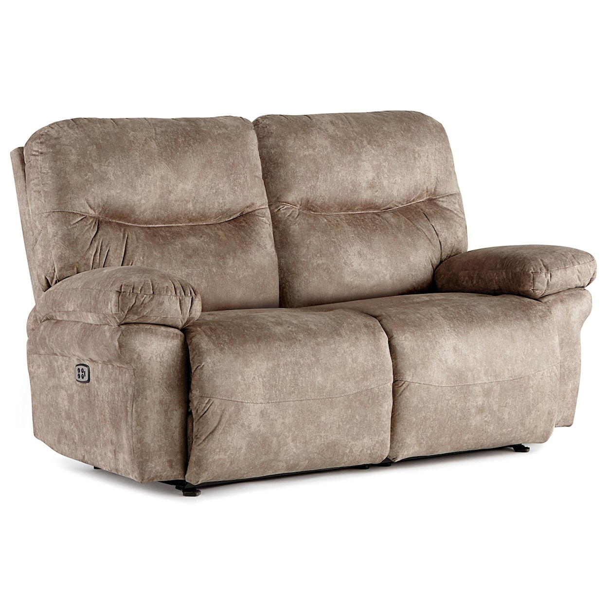 Bravo Furniture Leya Manual Space Saver Reclining Loveseat