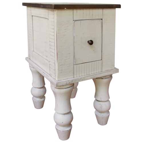 Relaxed Vintage Chairside Table