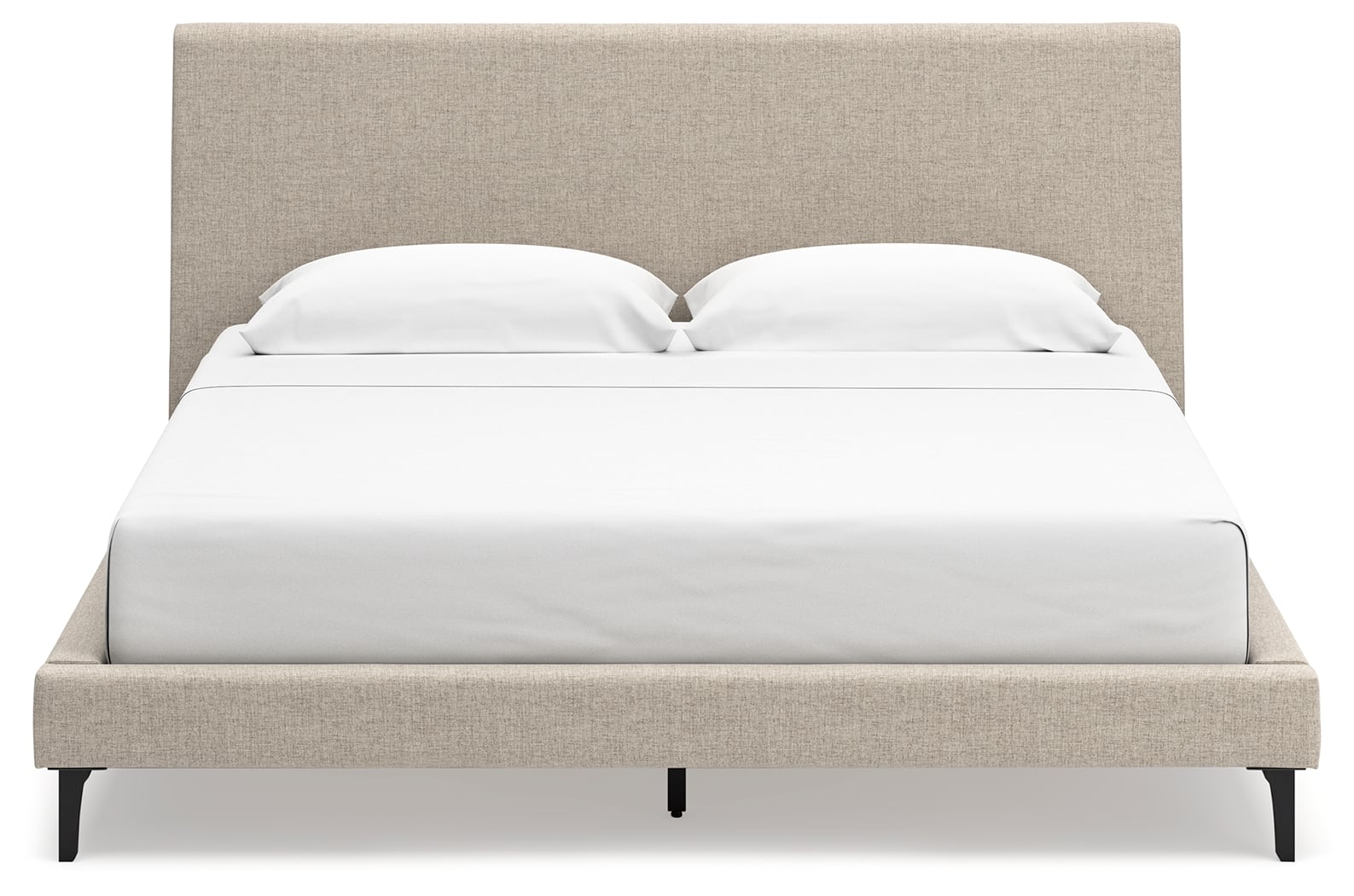 King Upholstered Bed With Roll Slats
