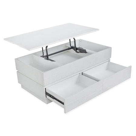 2-Drawer Lift-Top Cocktail Table