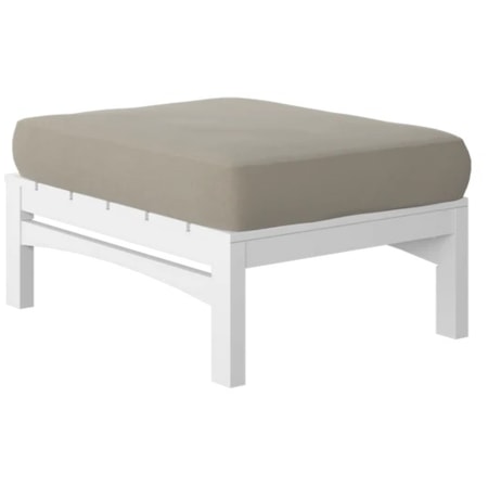 Cushioned Sectional Chaise Ottoman