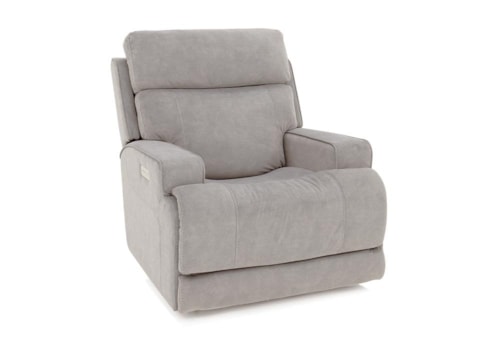 Contemporary Power Recliner with Power Headrest