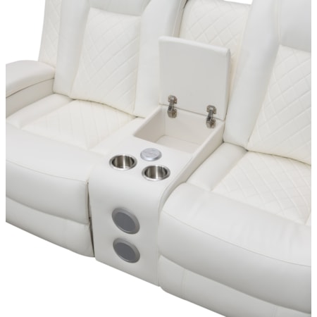 Manual Reclining Console Loveseat