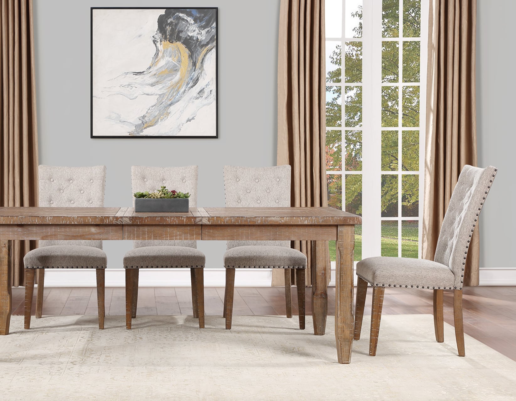 Dining Table with 16-Inch Table Leaf