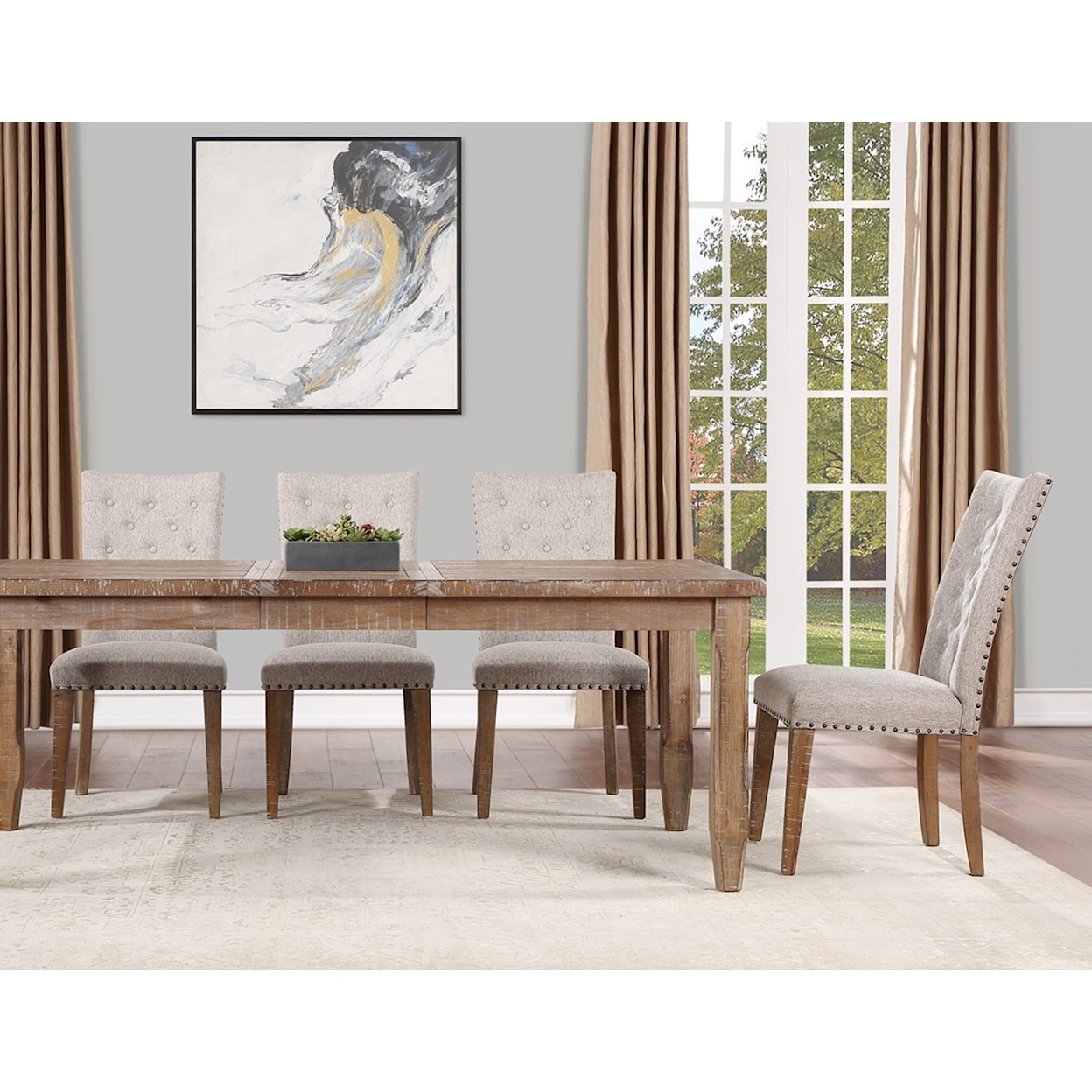 Prime Riverdale Dining Table with 16-Inch Table Leaf