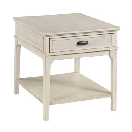 Rectangular 1-Drawer End Table