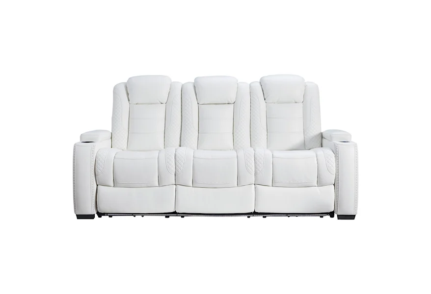 Party Time Power Reclining Sofa w/ Adjustable Headrests by Signature Design by Ashley at Furniture Fair - North Carolina