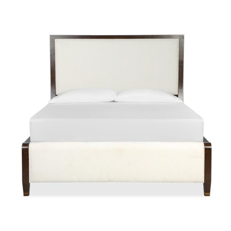Complete Queen Panel Upholstered Bed