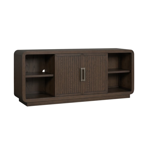 Contemporary Entertainment Console with Cord Management