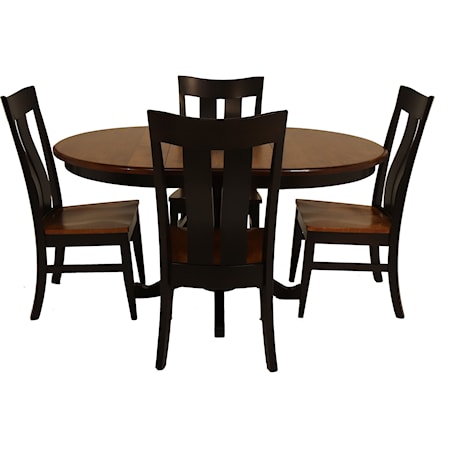 5 Piece Rebecca Table and Florence Chair Set